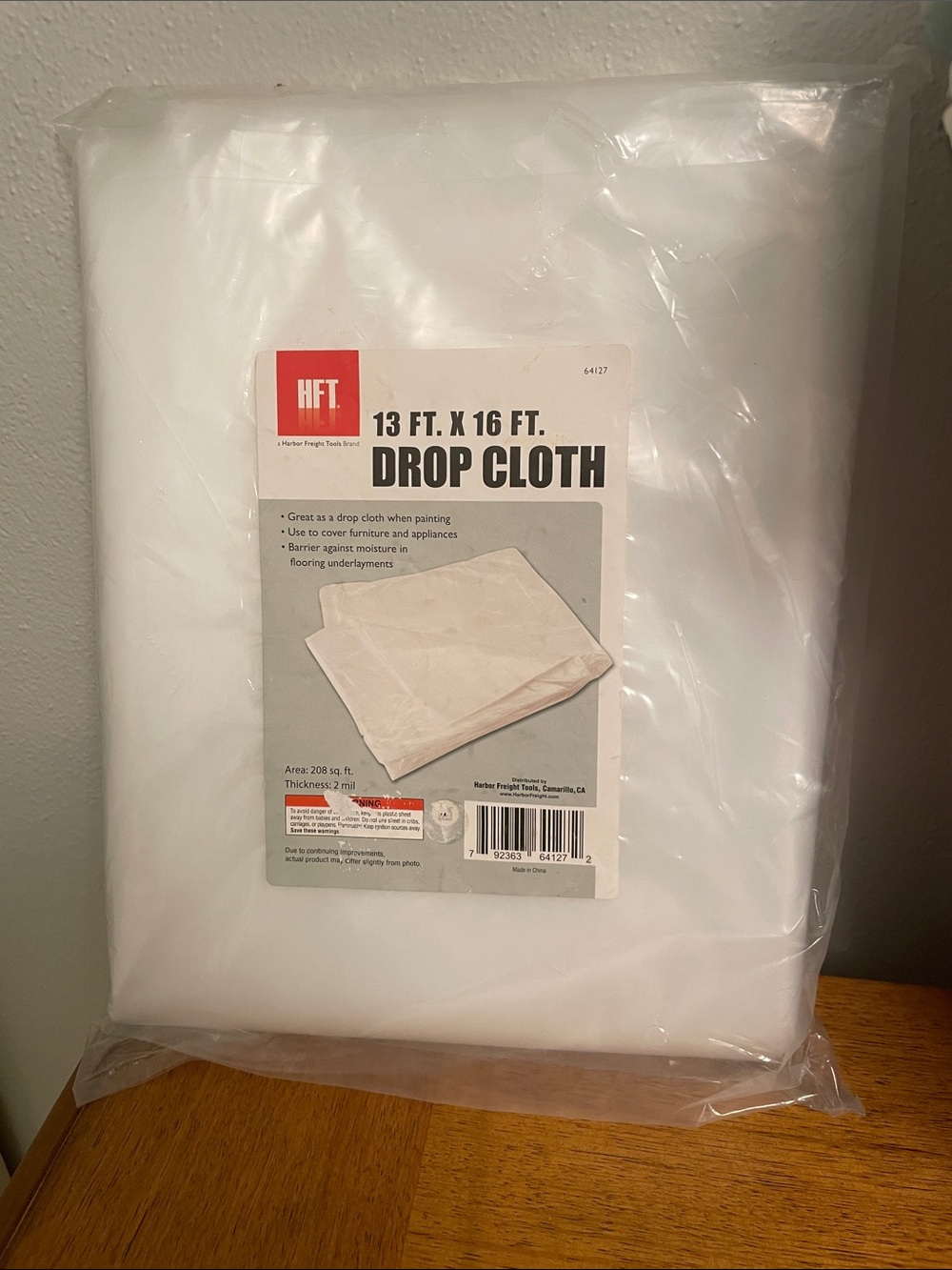 NWT Harbor Freight Tools Brand 13’ x 16’ DROP CLOTH in Excellent Condition